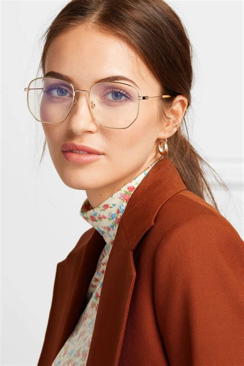 gucci gold frame eyeglasses|Gucci optical frames near me.